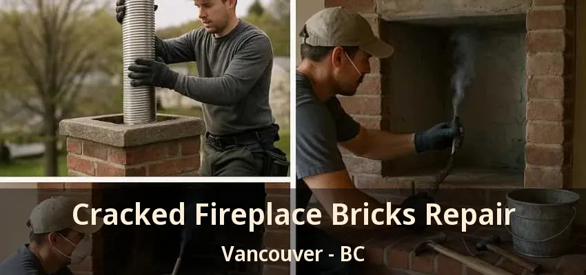Cracked Fireplace Bricks Repair Vancouver - BC