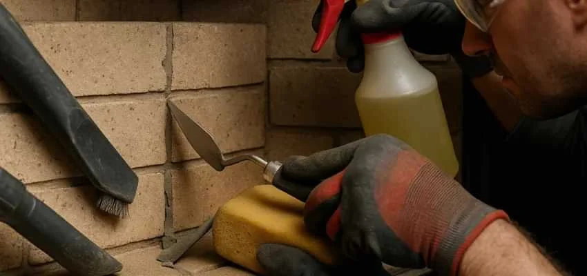 Cracked Fireplace Bricks Repair in Vancouver