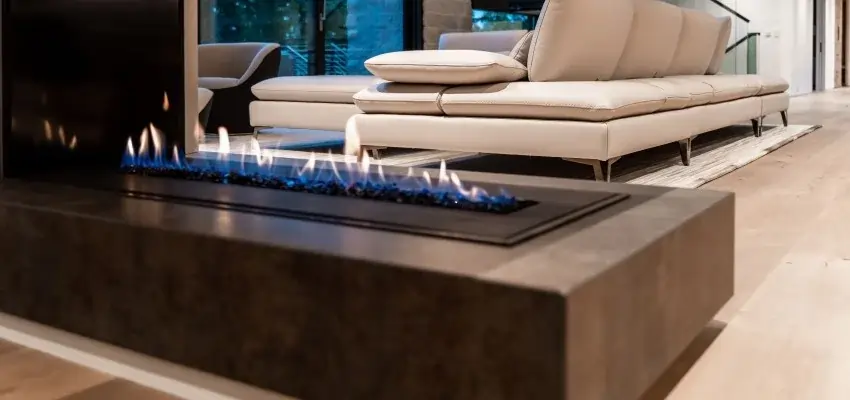 Gas Fireplace Embers in Vancouver
